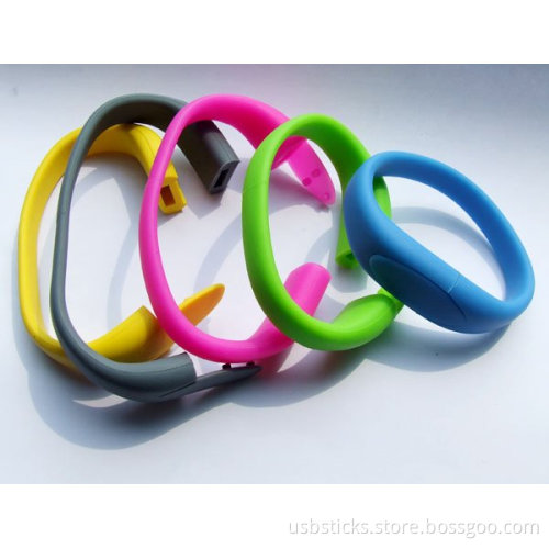 colorful push button wristband usb memory stick